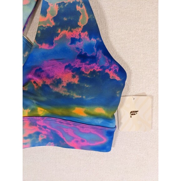 NWT Fabletics Sports Bra Oasis Twist Tie Dye Activewear Women's Size Medium - Picture 2 of 8